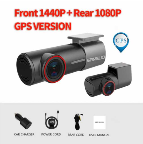 SAMEUO U700 QHD 1944P Front & Rear Dash Cam