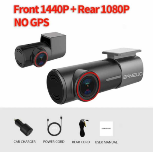 SAMEUO U700 QHD 1944P Front & Rear Dash Cam