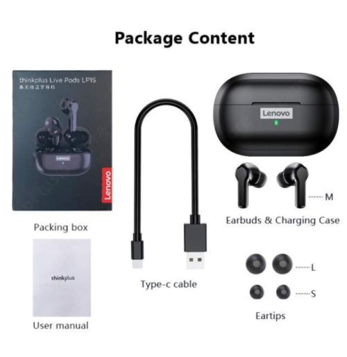 Screenshot_58 Lenovo LP1S TWS Earbuds, BT 5.0, 10mm Driver, IPX4 Waterproof