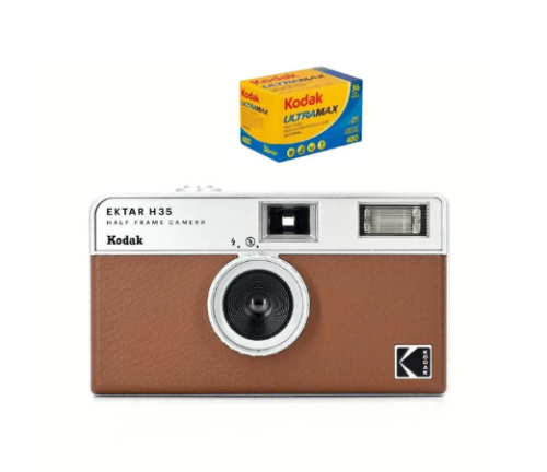 KODAK EKTAR H35 Half Frame Camera 35mm  Reusable Film Camera With Flash