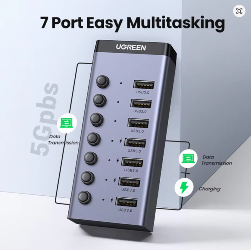 UGREEN USB C Hub 7-Port USB3.0 Splitter