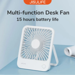JISULIFE Portable Desk Fan, 4-Speed Ultra Quiet USB Table Fan