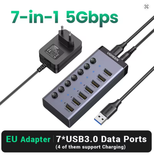 UGREEN USB C Hub 7-Port USB3.0 Splitter
