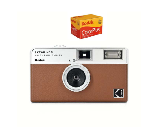 KODAK EKTAR H35 Half Frame Camera 35mm  Reusable Film Camera With Flash
