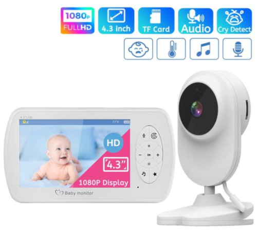 4.3" Wireless Video Baby Monitor with Audio