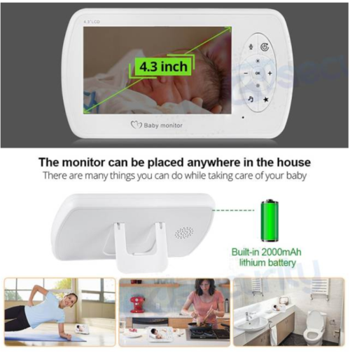 4.3" Wireless Video Baby Monitor with Audio