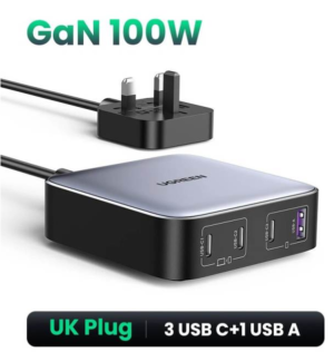 UGREEN 100W GaN 4-Port USB-C Desktop Charger