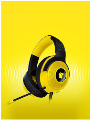 Razer x Pokémon Pikachu Kraken V3 USB Wired Gaming Headset