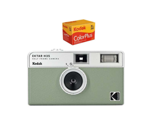 KODAK EKTAR H35 Half Frame Camera 35mm  Reusable Film Camera With Flash