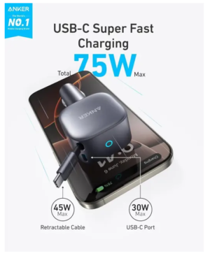 Anker 75W  USB-C Car Charger Adapter