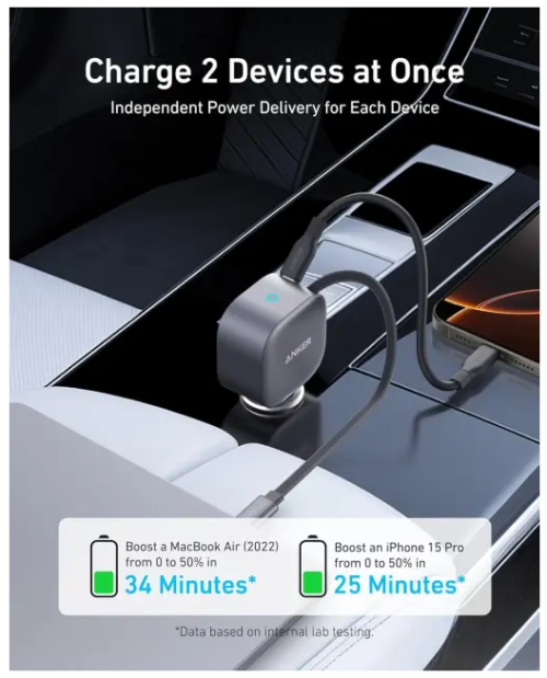 Anker 75W  USB-C Car Charger Adapter