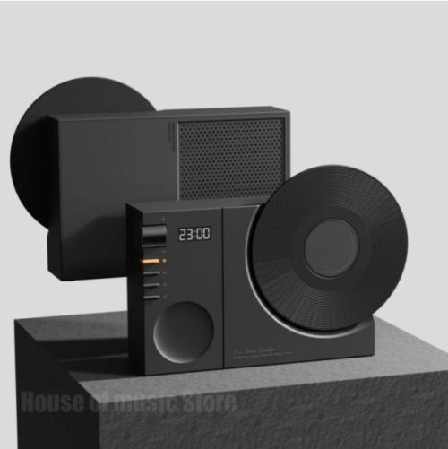 Retro Bluetooth Speaker with Clock & Subwoofer