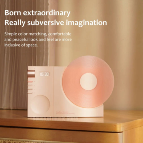 Retro Bluetooth Speaker with Clock & Subwoofer