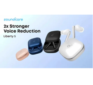 Soundcore Liberty 5 by Anker, Adaptive ANC 3.0, 2x Voice Reduction Earbuds