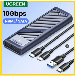 UGREEN M.2 NVMe SATA SSD Enclosure 10Gbps USB-C