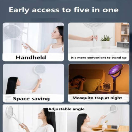Xiaomi 5 In1 Electric USB Rechargeable Electric Mosquito Swatter Killer Lamp