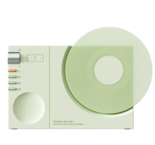 Retro Bluetooth Speaker with Clock & Subwoofer
