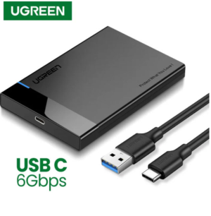 UGREEN 2.5 Inch SATA HDD SSD Enclosure USB-C 6Gbps
