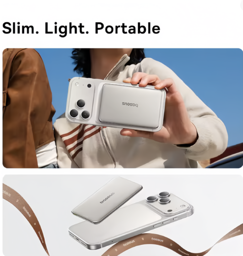 11 Baseus 5000mAh Magnetic Power Bank 15W Wireless 20W Wired Charging Thin Card-Sized Slim Portable Charger