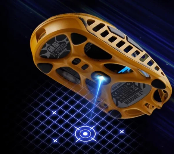 GravaStar MERCURY X Pro Bluetooth RGB Gaming Mouse 32000DPI + 8k Receiver Yellow