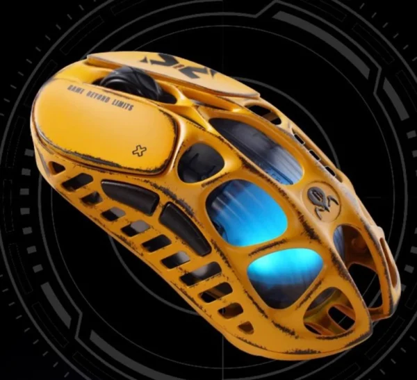 GravaStar MERCURY X Pro Bluetooth RGB Gaming Mouse 32000DPI + 8k Receiver Yellow