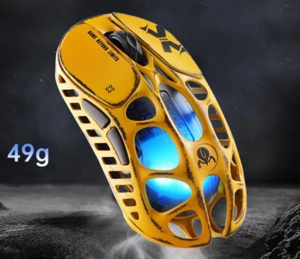 GravaStar MERCURY X Pro Bluetooth RGB Gaming Mouse 32000DPI + 8k Receiver Yellow
