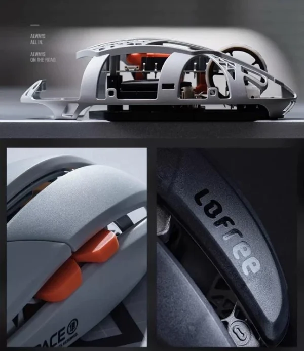 Lofree HYPACE Triple-Mode Wireless Gaming Mouse Hollowed Out Lightweight 4000DPI