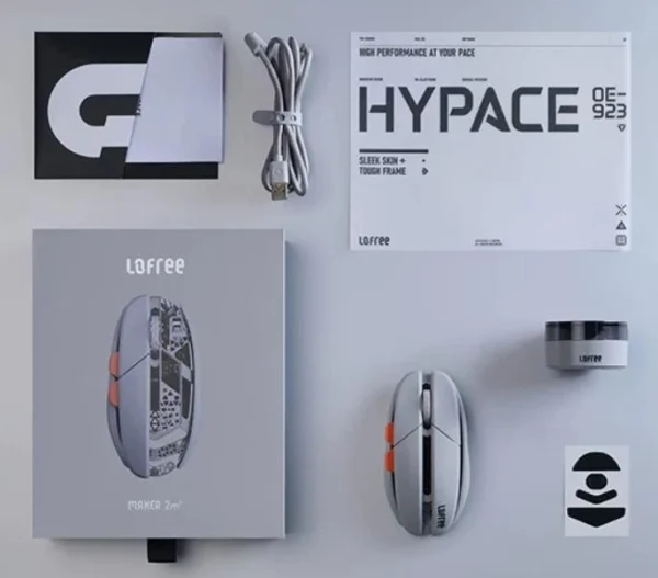 Lofree HYPACE Triple-Mode Wireless Gaming Mouse Hollowed Out Lightweight 4000DPI