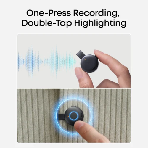 Anker soundcore Work | Coin-Sized Wearable AI Note Taker / Voice Recorder
