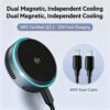42 Toocki Qi2.2 25W Wireless Charger Magnetic Car Phone Holder TEC Cooling for Magsafe Charger