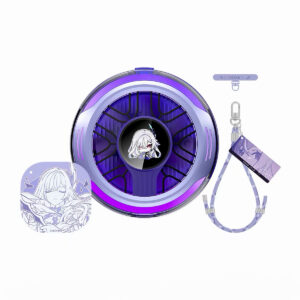 Genshin Impact Skirk Mobile Phone Cooler Gift Set Screen Display Real-time Performance Monitoring Powerful Cooling