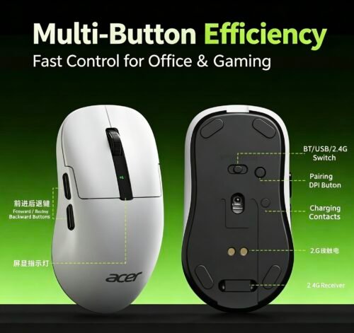 Acer OMR336 Wireless Tri-Mode Gaming Mouse