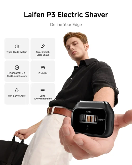Laifen P3-Blade Electric Shaver with Linear Motor