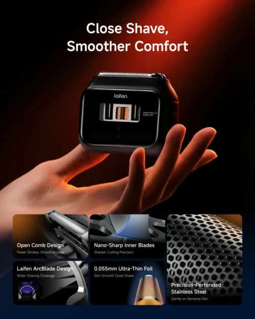 Laifen P3-Blade Electric Shaver with Linear Motor