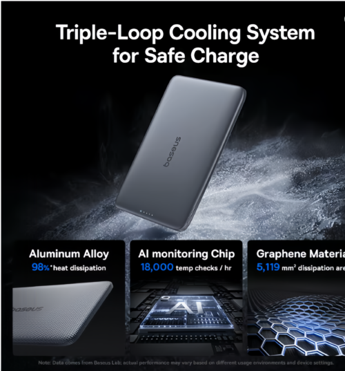 8 Baseus 5000mAh Magnetic Power Bank 15W Wireless 20W Wired Charging Thin Card-Sized Slim Portable Charger