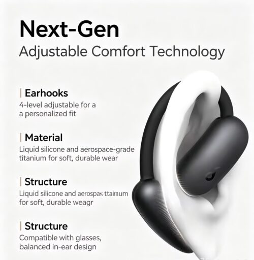 80 SoundCore AeroFIT 2 Ear-hook Earphone AI Translation Wireless Bluetooth Earbuds