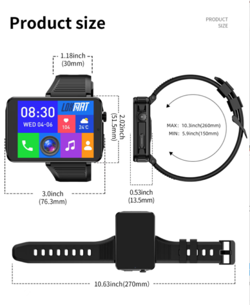 LOKMAT APPLLP 9 MAX Android 15  4G Smart Watch