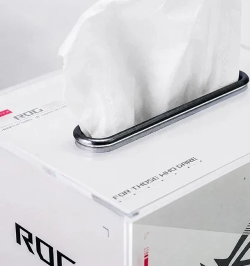 Original ROG 20th Anniversary Rectangle PC Transparent Magnetic Tissue Box Cover