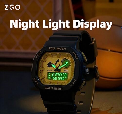 ZGO Pokémon collaboration Pikachu sports electronic watch