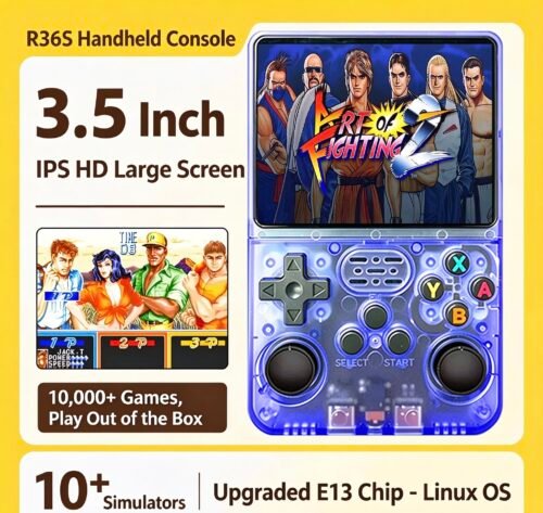 R36S Handheld Console (Linux System) with Cheat Code Support Wireless Gamed