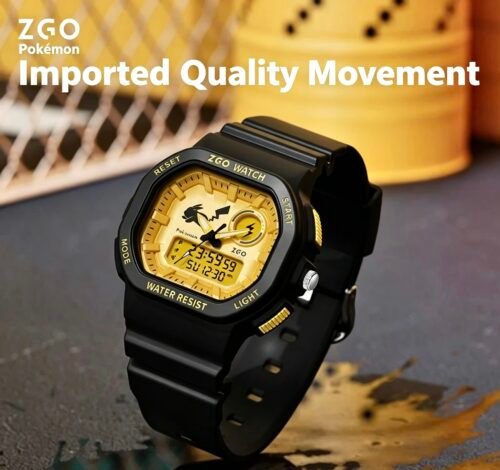 ZGO Pokémon collaboration Pikachu sports electronic watch