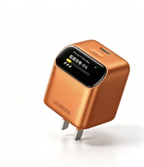 UGREEN X740 45W GaN Charger with Smart Screen Display Folding Pin USB-C Adapter for Phone Tablet Laptop