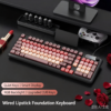BOW Wireless Tri-Mode Bluetooth RGB Silent Keyboard and Mouse Set