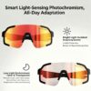 INMOX Smart Audio Color-Changing Glasses: AI-Powered Sports & Outdoor Eyewear with Sand and Eye Protection