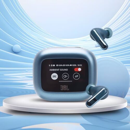 JBL Live Beam 3 - True wireless noise-cancelling closed-stick earbuds, 48Hrs tot