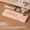 BOW Wireless Tri-Mode Bluetooth RGB Silent Keyboard and Mouse Set