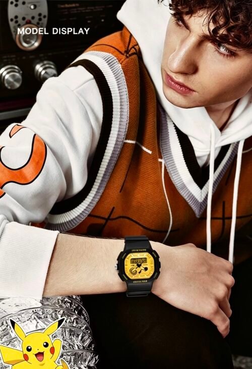 ZGO Pokémon collaboration Pikachu sports electronic watch