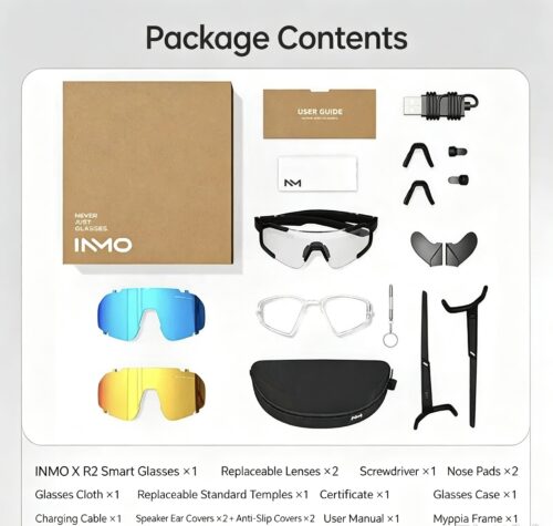 INMOX Smart Audio Color-Changing Glasses: AI-Powered Sports & Outdoor Eyewear with Sand and Eye Protection
