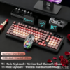BOW Wireless Tri-Mode Bluetooth RGB Silent Keyboard and Mouse Set
