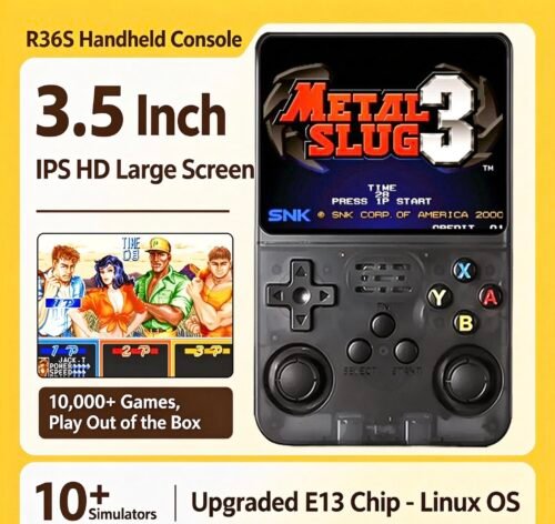 R36S Handheld Console (Linux System) with Cheat Code Support Wireless Gamed